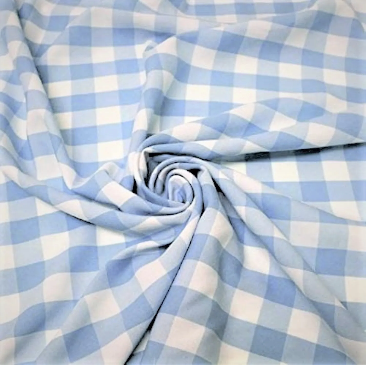 58/59" Wide 100% Polyester Poplin Gingham Checkered Fabric By The Yard