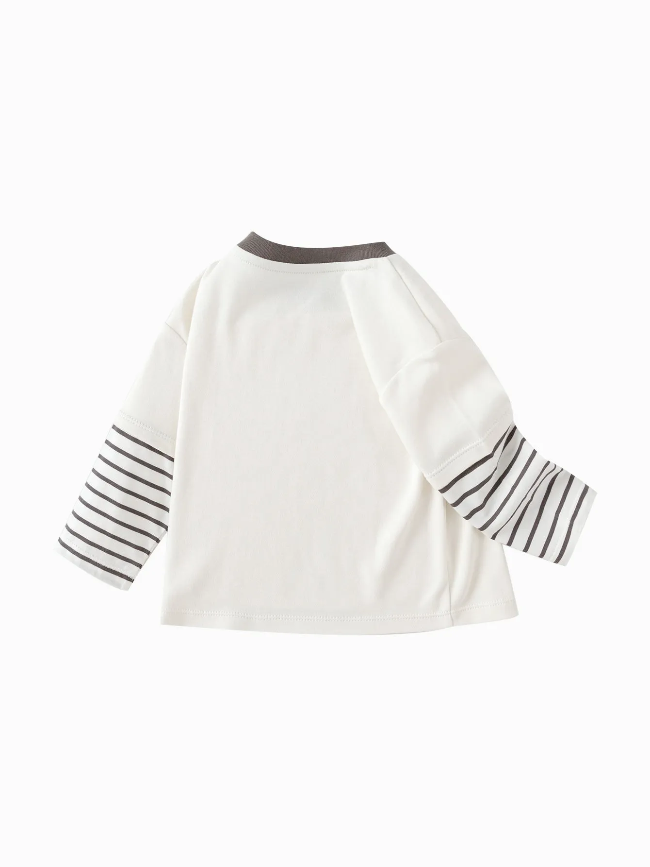 Boy Baby Clothes Off-White Stripes Long Sleeve T-Shirt