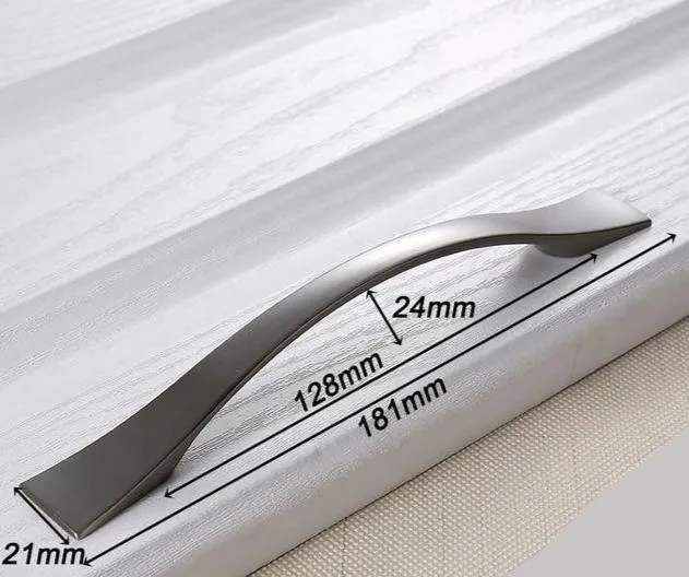 Decker - Contemporaneous Matte Finish Kitchen Cabinet Handle