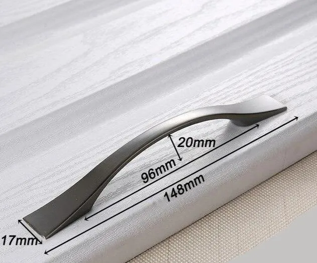 Decker - Contemporaneous Matte Finish Kitchen Cabinet Handle