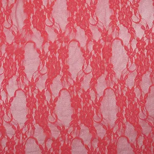 Dentelle polyester Enola corail