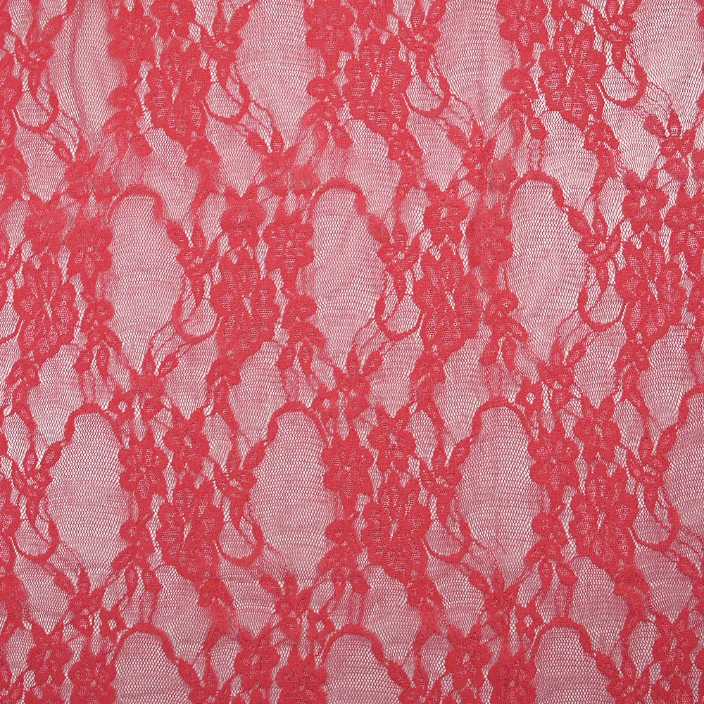 Dentelle polyester Enola corail