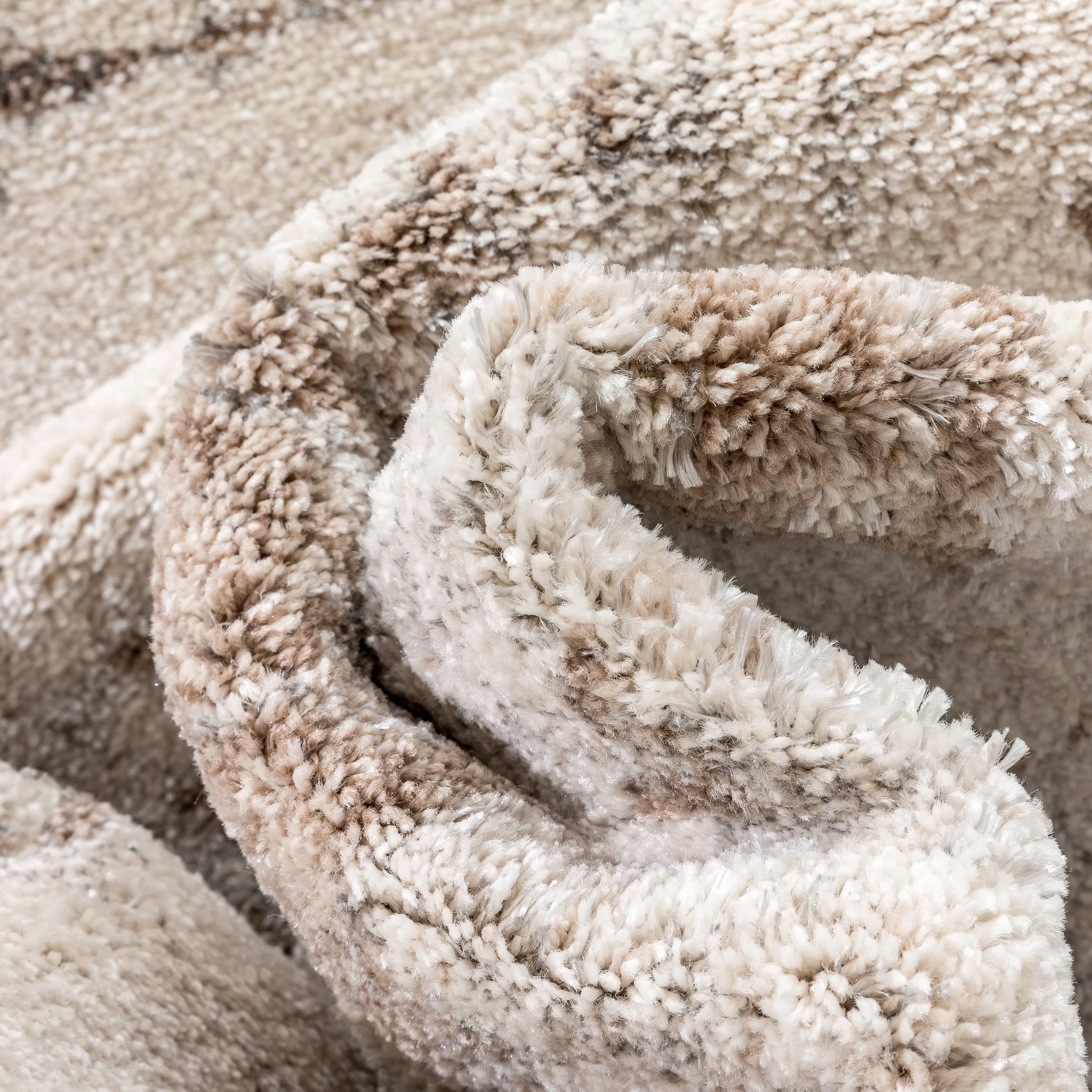 Francis Abstract Brushstroke Ivory Vintage Rug
