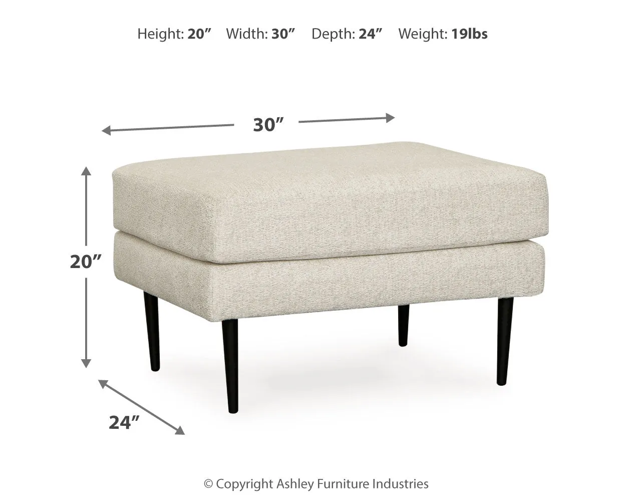 Hazela Chair and Ottoman in Sandstone