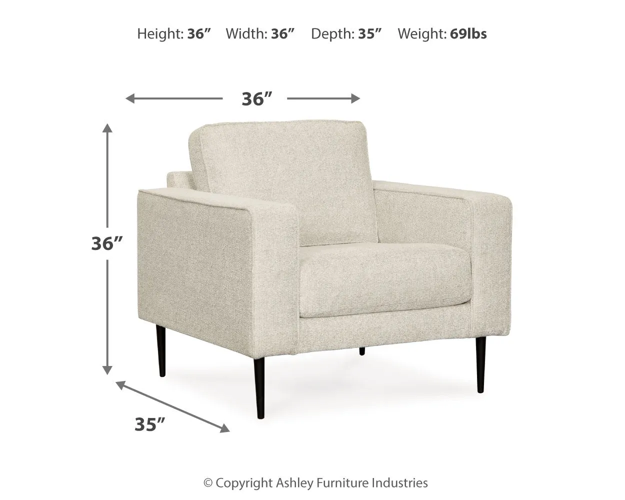 Hazela Chair and Ottoman in Sandstone