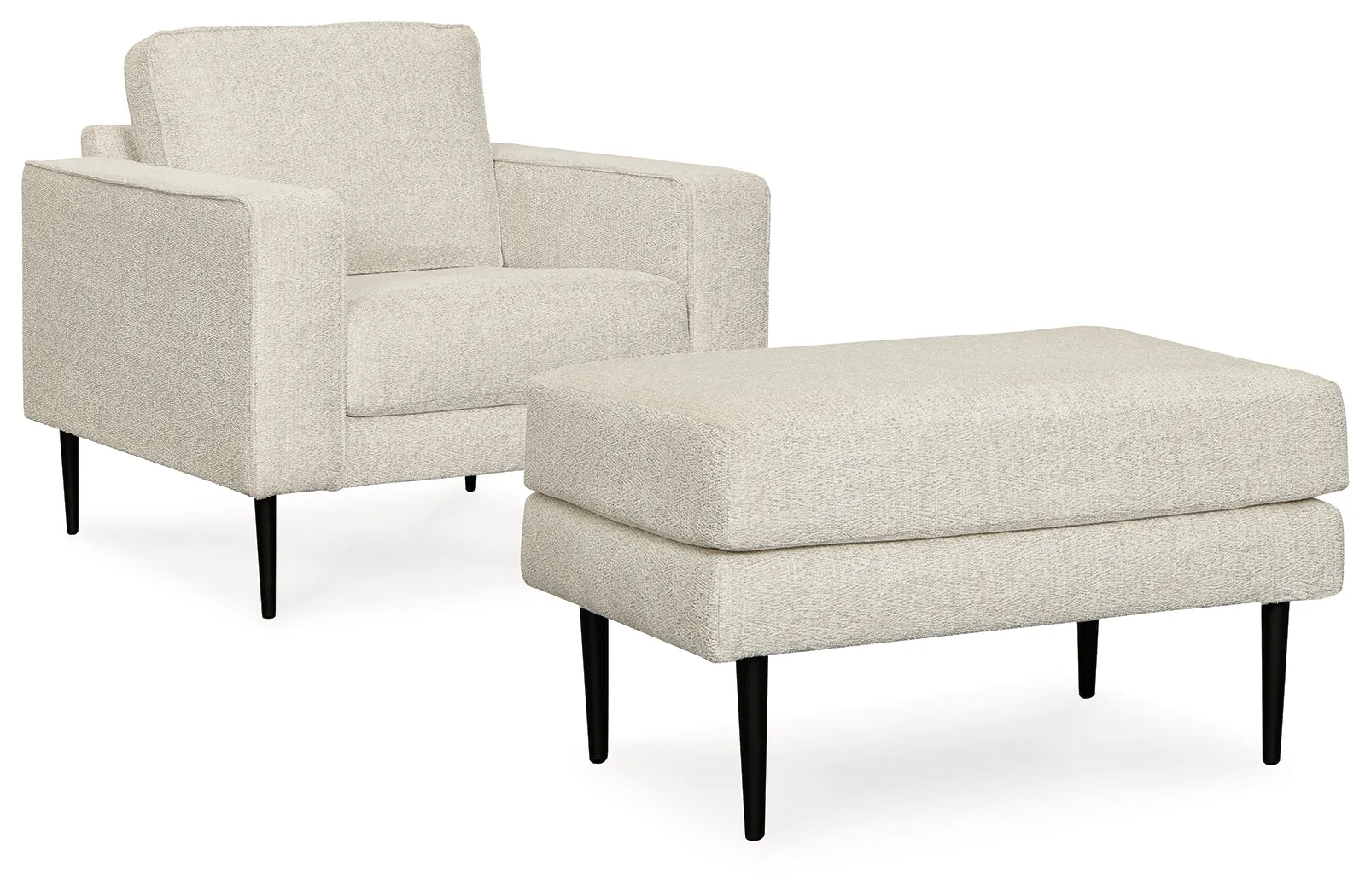 Hazela Chair and Ottoman in Sandstone