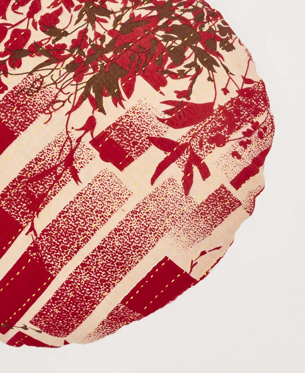 Kantha Round Pillow - No. 230836