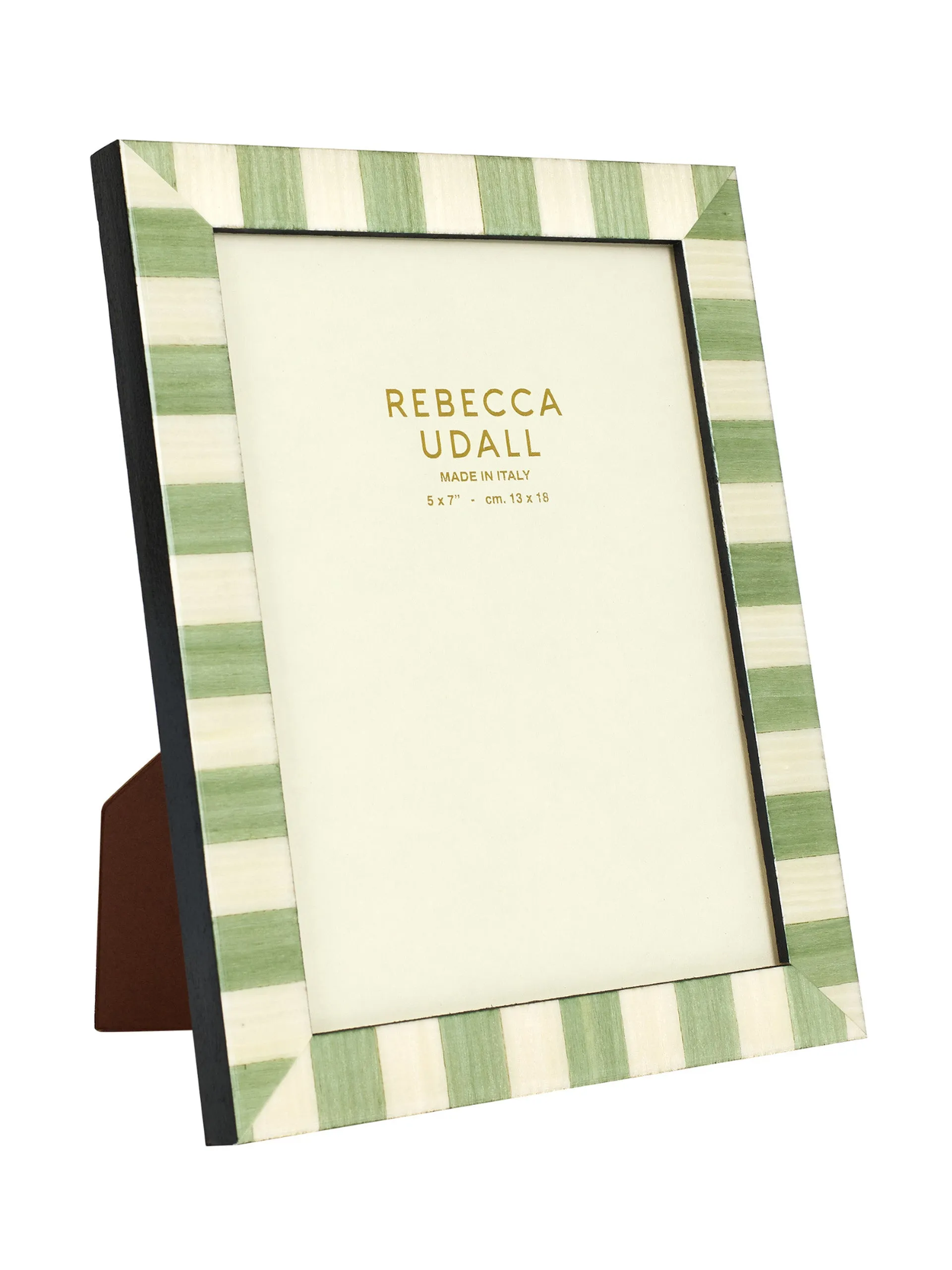 Pistachio Delilah striped photo frame