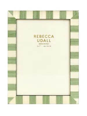 Pistachio Delilah striped photo frame