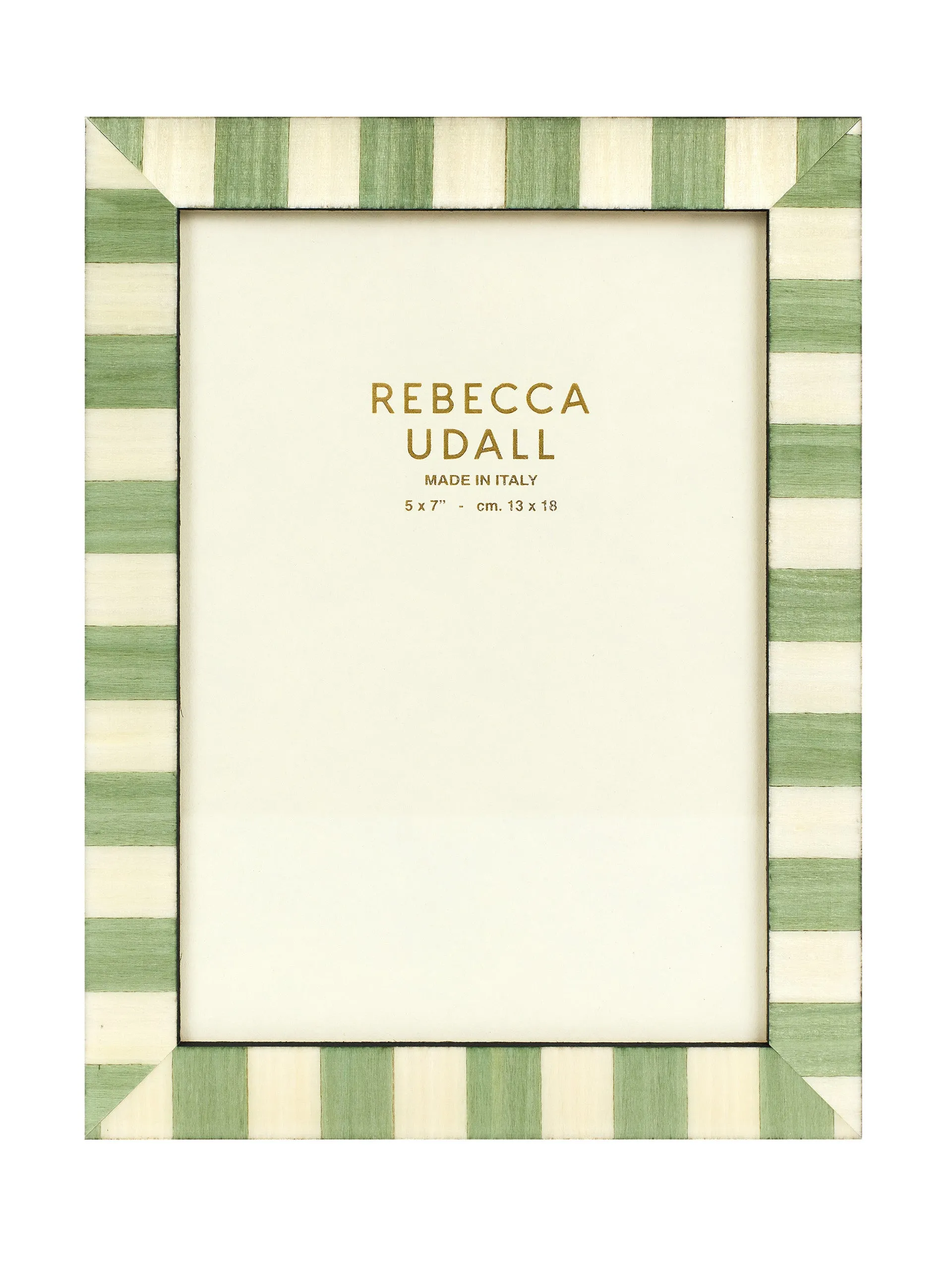 Pistachio Delilah striped photo frame