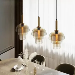 WAD Modern LED Pendant Lamp Vintage Art Champagne Glass