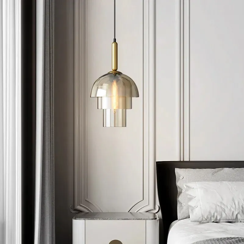 WAD Modern LED Pendant Lamp Vintage Art Champagne Glass