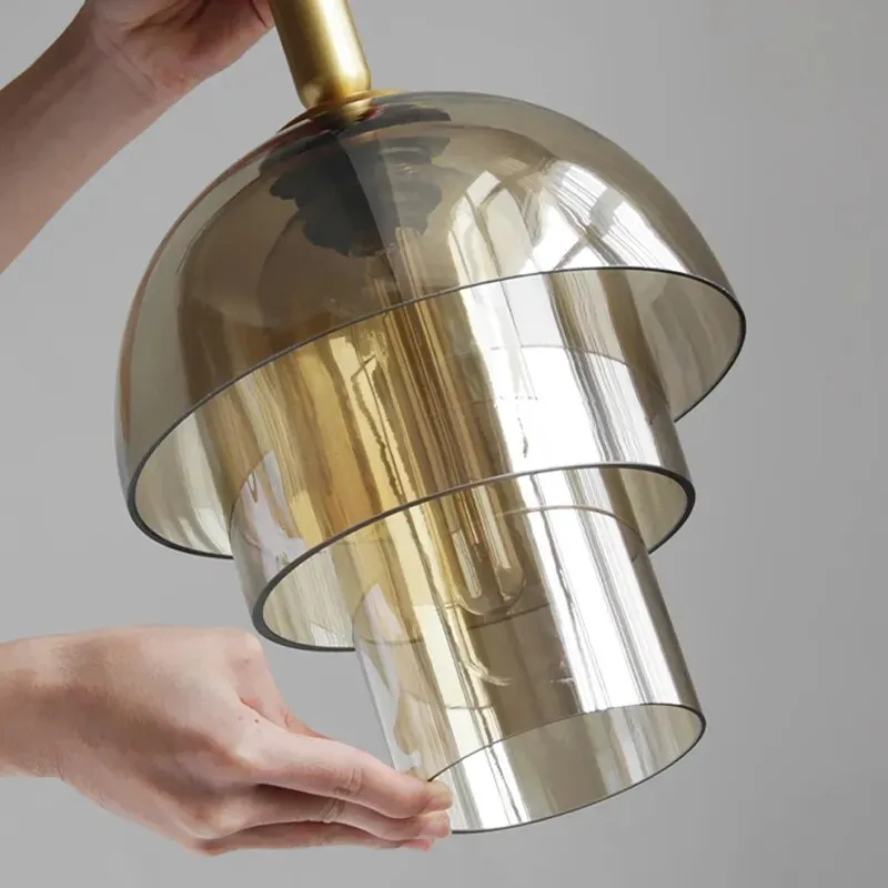 WAD Modern LED Pendant Lamp Vintage Art Champagne Glass